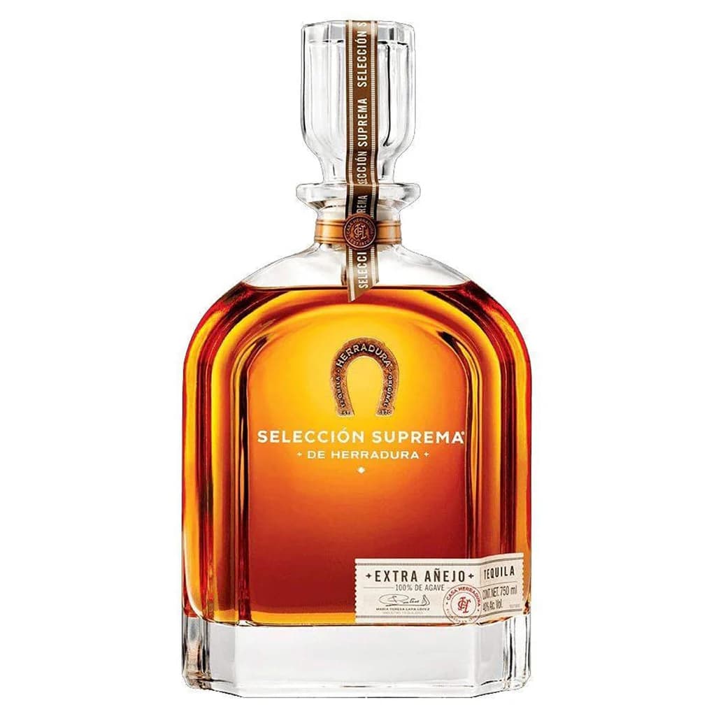 Herradura Selección Suprema : Reveling in rich amber and deep, decadent flavors, our first Extra-Anẽjo tequila is intense, complex, and profoundly elegant.