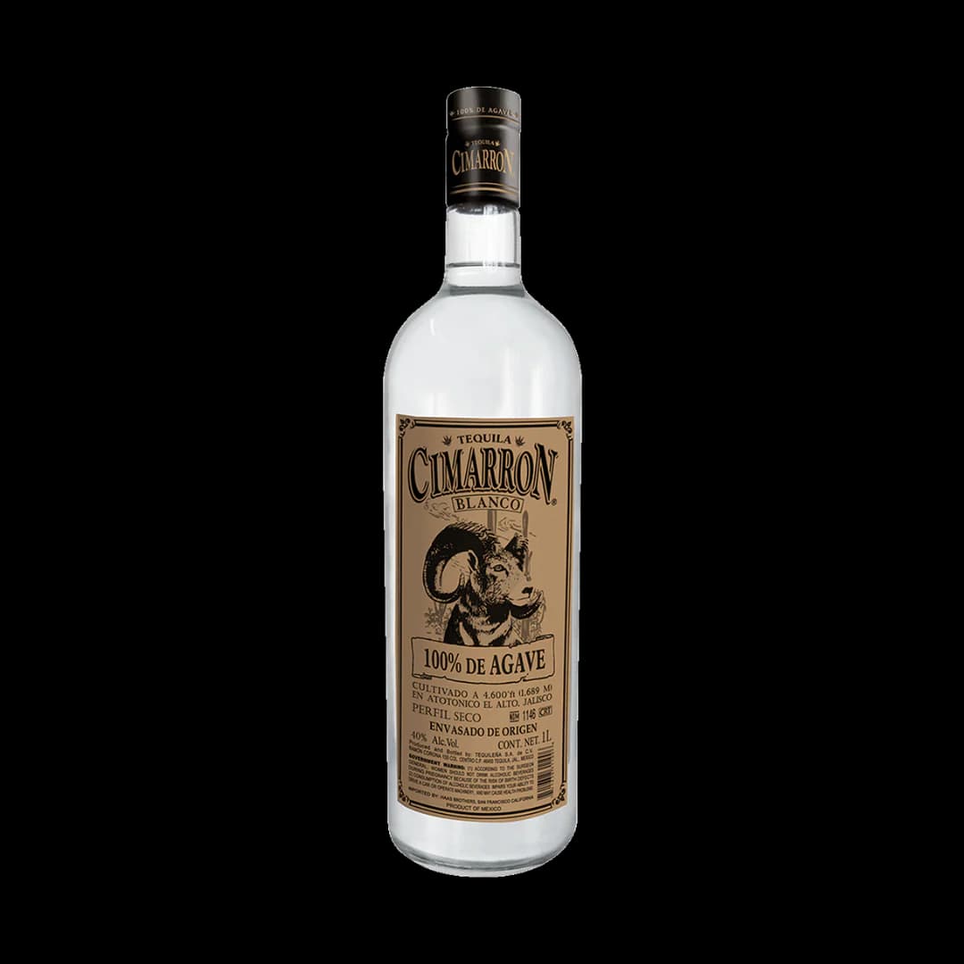 Cimarron Blanco : Crafted in Atotonilco, Jalisco from hillside agave grown at 4,620 ft elevation, delivers a bright, expressive profile through low-pressure slow roasting and natural fermentation with winemakers’ yeast.