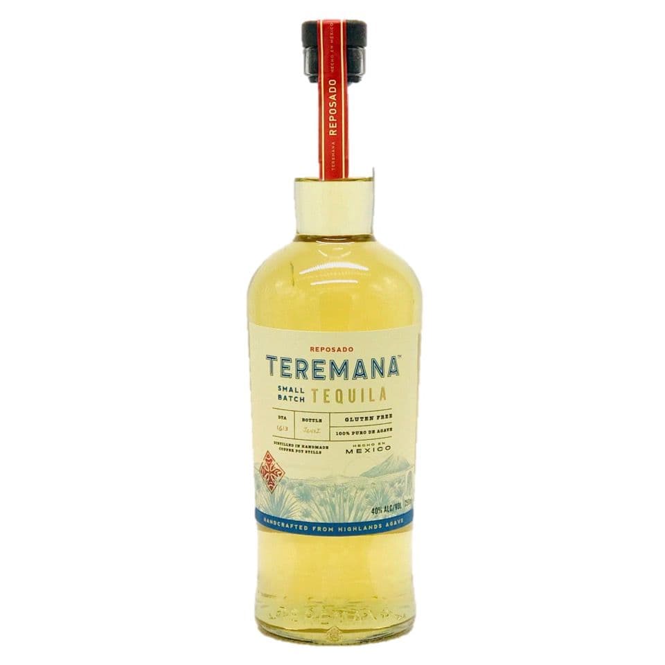 Teremana Tequila Reposado : Aged in small oak barrels, Teremana Tequila Reposado reveals woody notes, fresh citrus aromas, and a gentle hint of vanilla, leading to a rich and lingering finish.