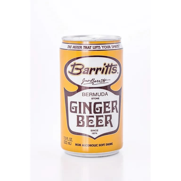Barritt's Original Ginger Beer : One of the longest-tenured ginger beers on the market today. This zesty ginger flavor is beloved throughout Bermuda, where locals enjoy Barritt’s Ginger Beer by itself as well as in cocktails. This ginger beer is a versatile mixer in today’s cocktails, especially in the famous Mule. 