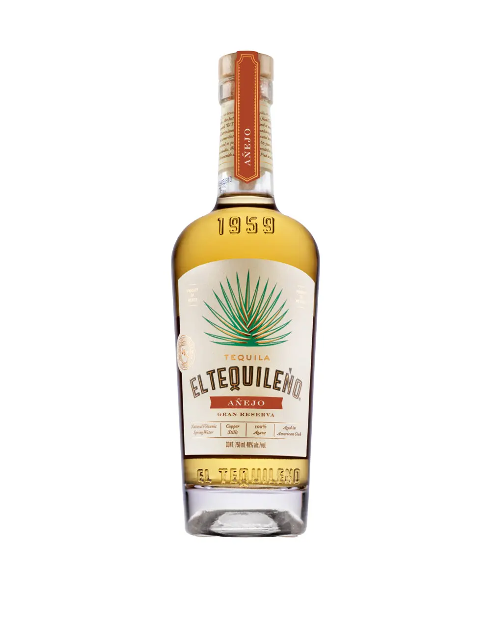 El Tequileño Añejo Gran Reserva : Issu d’un assemblage d’Añejos sélectionnés et de tequilas Extra Añejo de réserve, dévoile un profil riche et sophistiqué marqué par le chêne toasté, la vanille, le caramel, le chocolat, les fruits secs et la cannelle. Une tequila de dégustation élégante, conçue pour être appréciée pure.