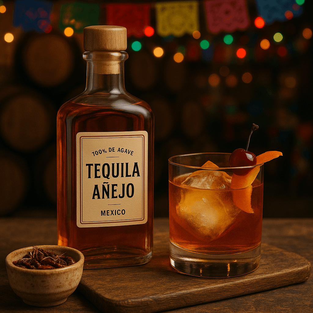 Tequila AƱejo : Aged 1 to 3 years. Aromas of chocolate, spices, leather. Profile close to whisky.